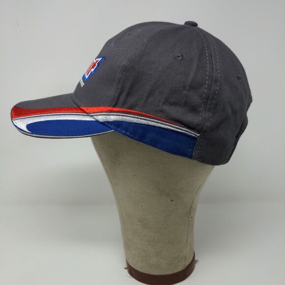 Main Gate Summit Racing Equipment Strapback Hat Gray OSFM Embroidered Logo - Picture 5 of 12